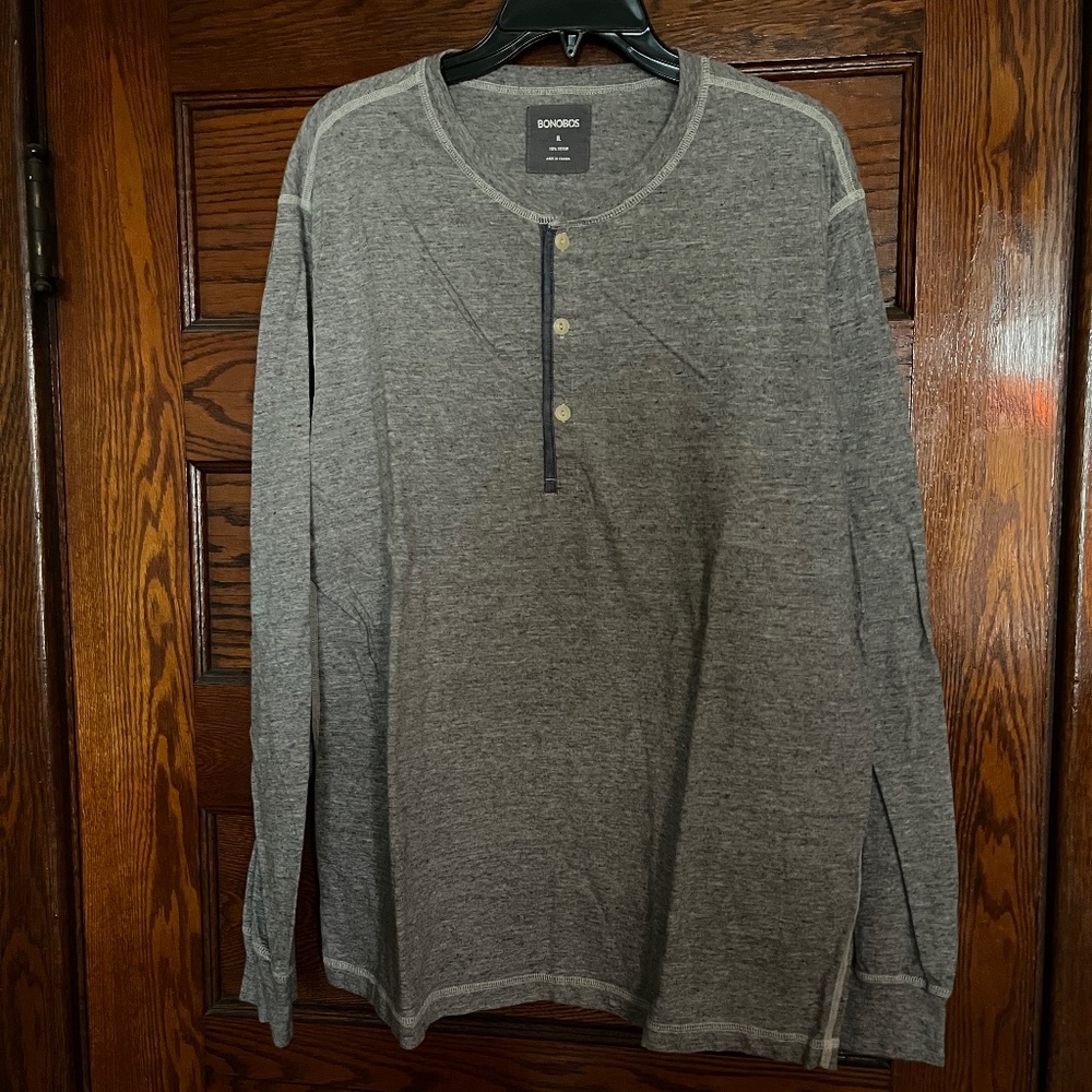 Bonobos Grey Henley XL